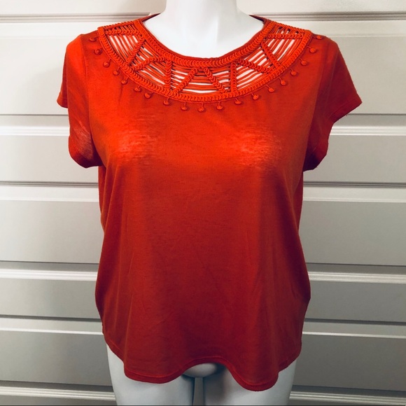 H&M Orange Linen Blend Blouse - Picture 4 of 7